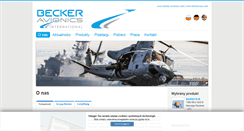 Desktop Screenshot of becker-avionics.pl