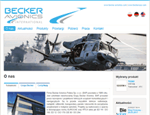 Tablet Screenshot of becker-avionics.pl